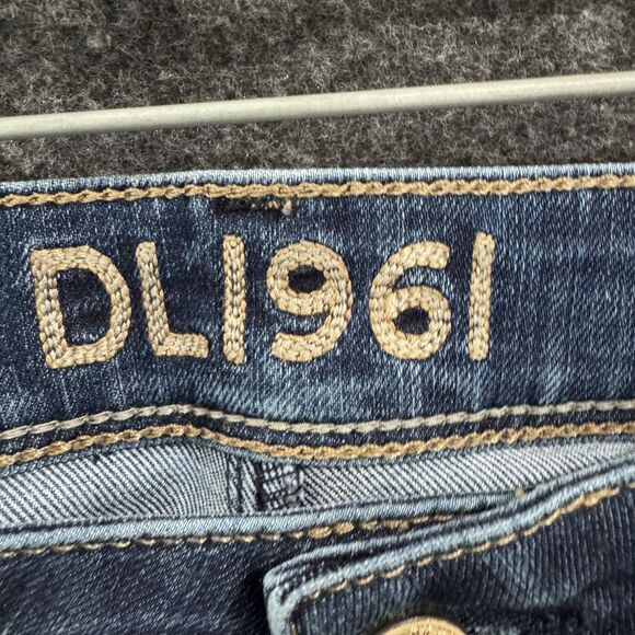 DL1961 Jeans Women's 26 Blue Cindy Petite Slim Boot Switch Stretch Premium Denim - Picture 3 of 13